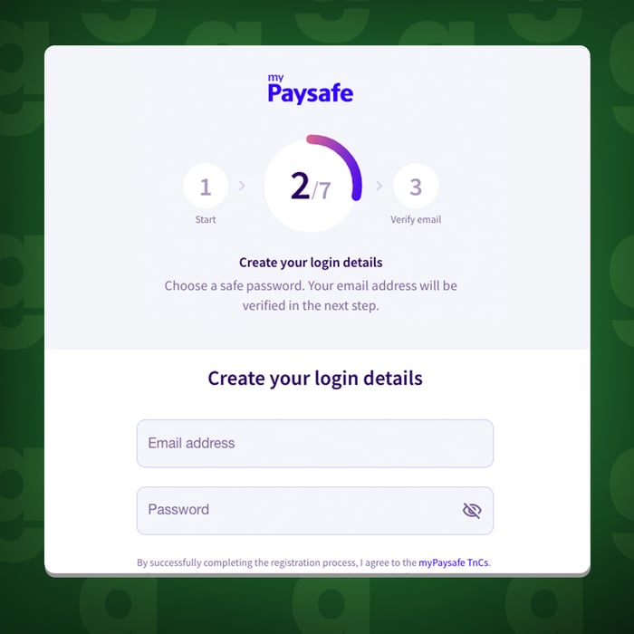 Email and Password