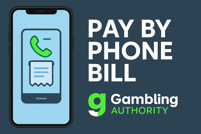 Pay by Phone bill on a device with GamblingAuthority logo