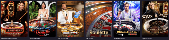 Evolution Live Roulette lobby