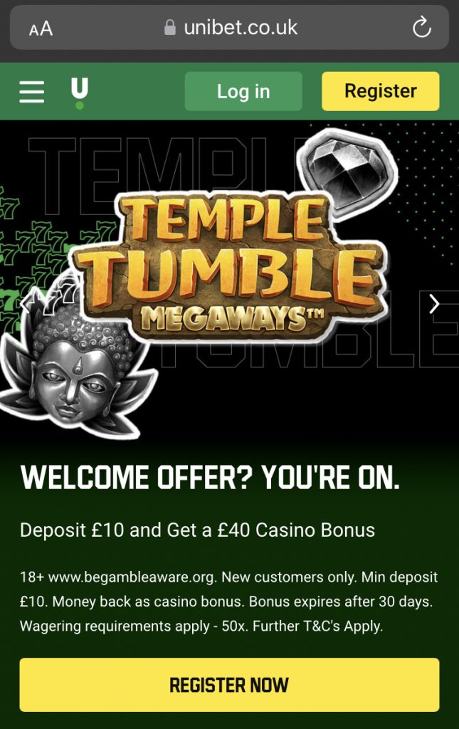 Discover the Unibet Casino welcome bonus offer for UK players