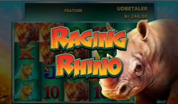 Online review of Raging Rhino slot game